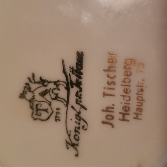 Military History Commemorative Ashtray with Gold Gilding Vintage 1952 Europe - Picture 6 of 6